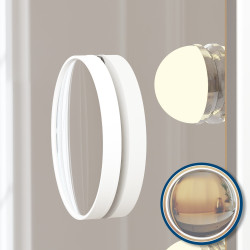 Miroir de maquillage Norlina avec Bluetooth, blanc