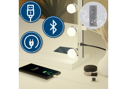 Schminkspiegel Norlina mit Bluetooth
