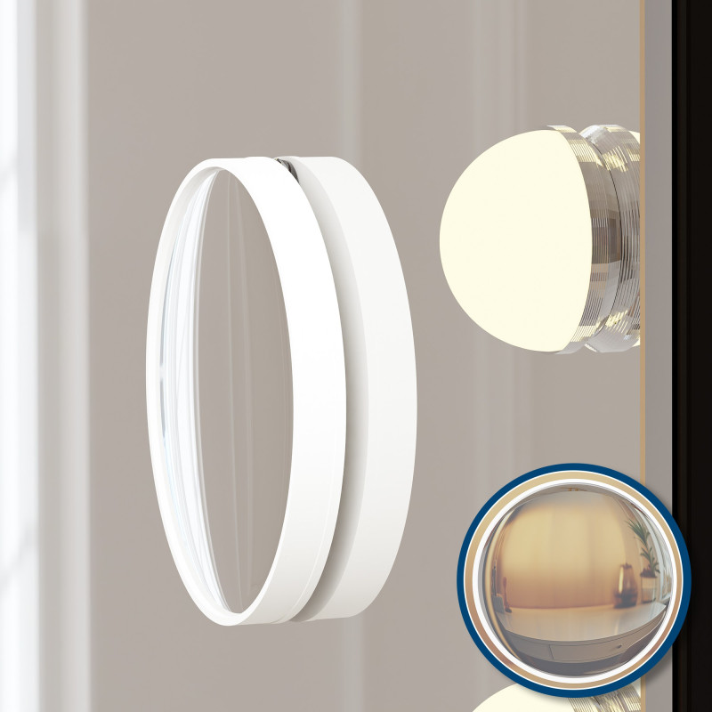 Miroir de maquillage Norlina avec Bluetooth, noir