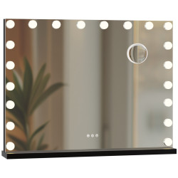 Miroir de maquillage Norlina sans Bluetooth, noir