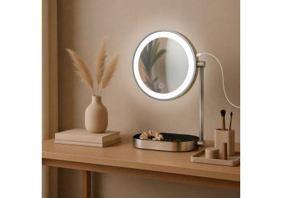 Miroir de coiffeuse blanc Winslet