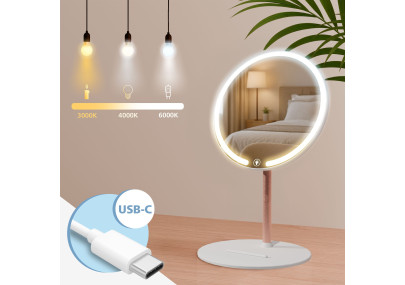 Conjunto de 2 cadeiras de visitante Hobart, tecido creme