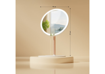 Miroir de maquillage blanc Streep