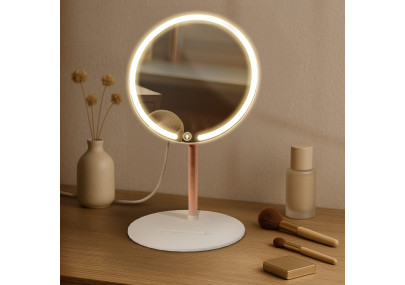 Miroir de maquillage blanc Streep