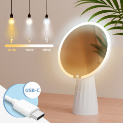 Specchio per il trucco bianco Carrey