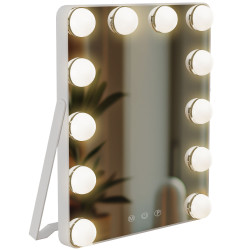 Miroir de maquillage blanc Balian
