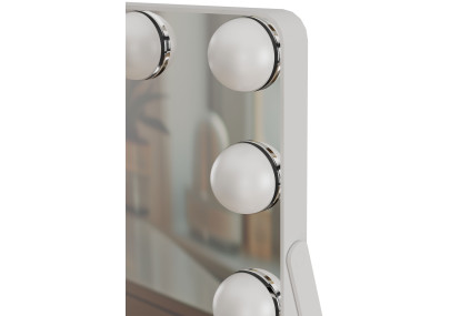 Miroir de maquillage blanc Balian