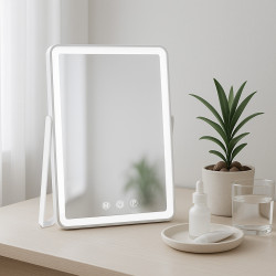 Miroir de maquillage Caistor blanc