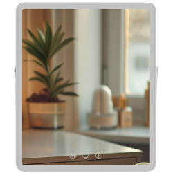 Miroir de maquillage Caistor blanc