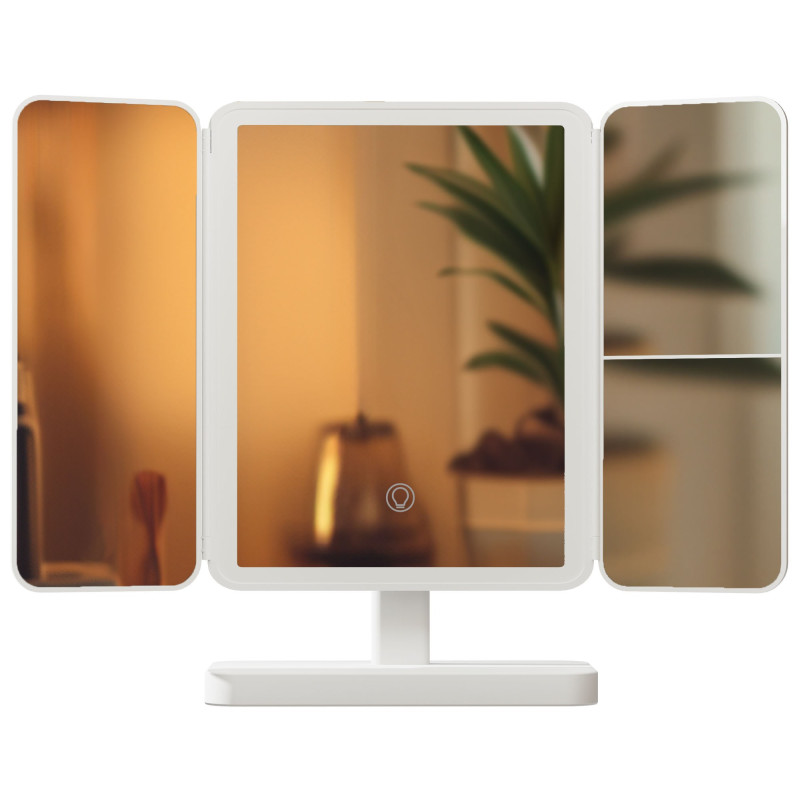 Miroir de maquillage Otley blanc