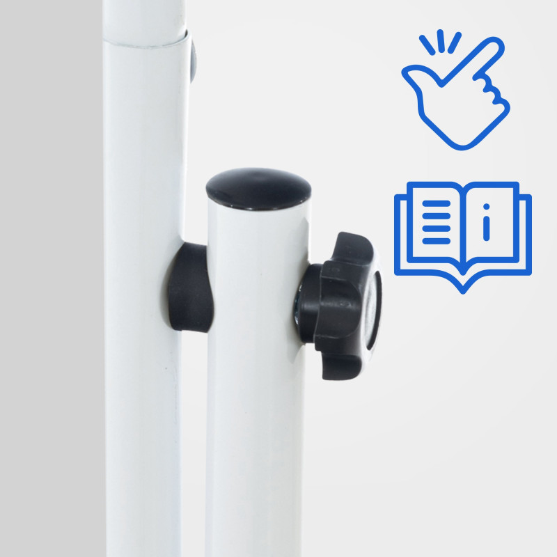 Specchio da terra ovale bianco Nane