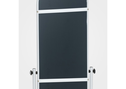 Miroir sur pied Nane ovale blanc