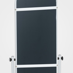 Miroir sur pied Nane ovale blanc