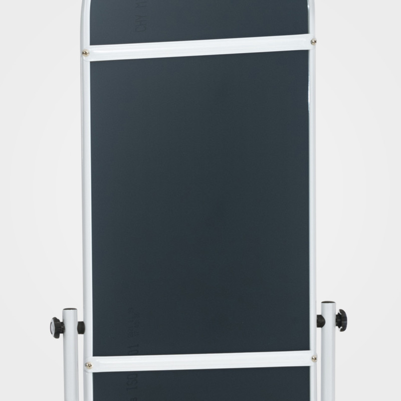 Miroir sur pied Nane ovale blanc