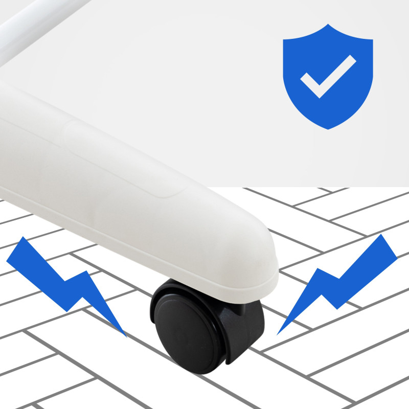 Specchio da terra ovale bianco Nane