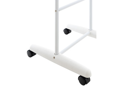 Miroir sur pied Nane ovale blanc