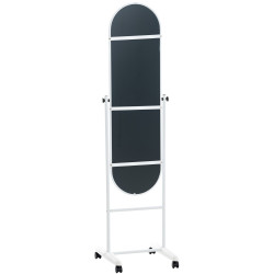 Specchio da terra ovale bianco Nane