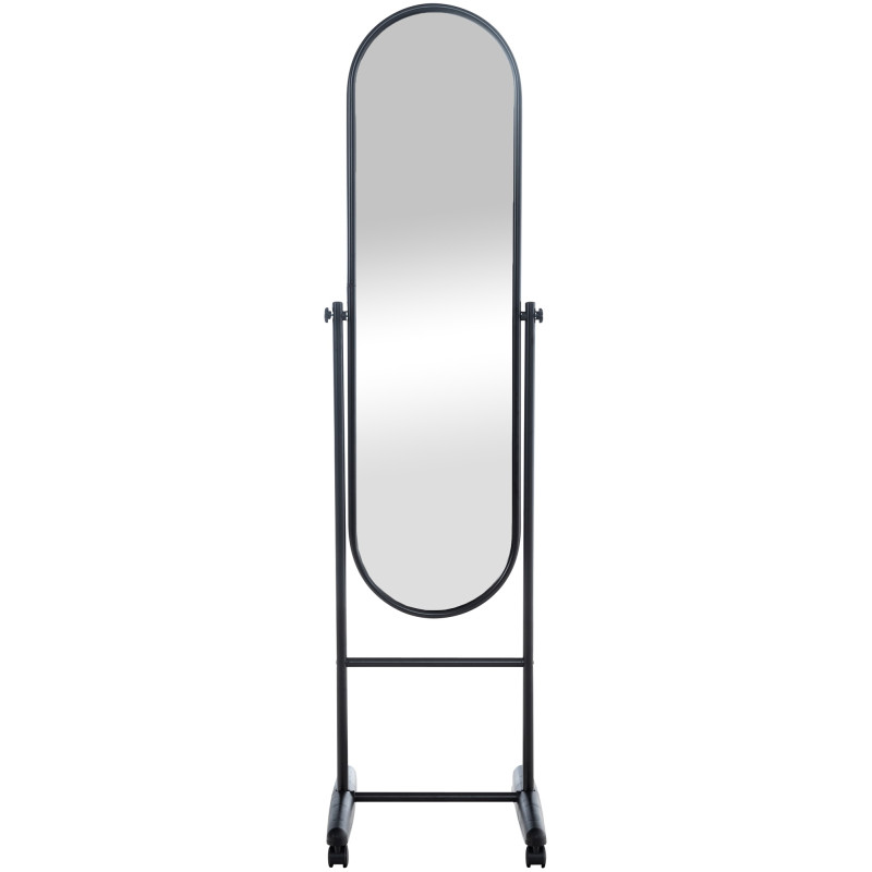 Specchio da terra Nane Ovale nero