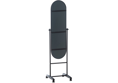 Miroir sur pied Nane Ovale noir