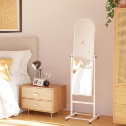 Miroir sur pied blanc Evoir