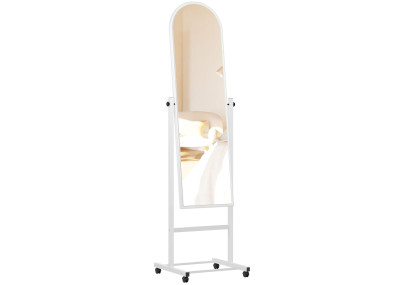 Miroir sur pied blanc Evoir