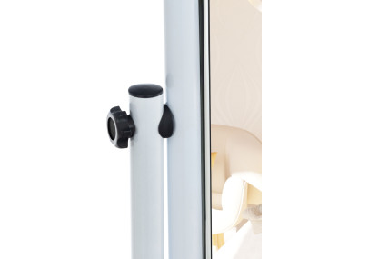 Miroir sur pied carré blanc Medusa