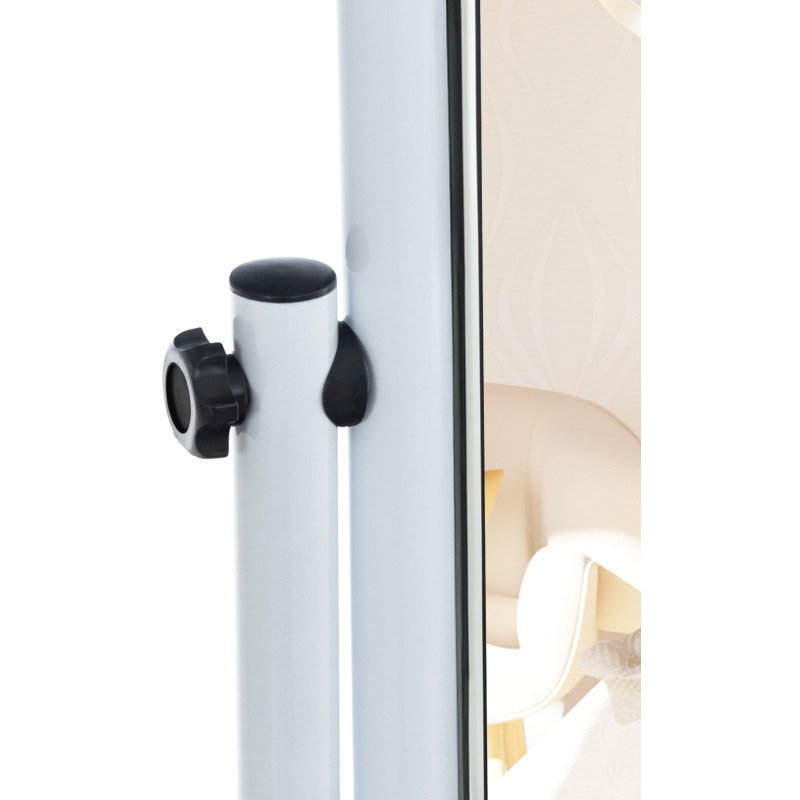 Specchio da terra quadrato bianco Medusa