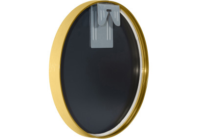 Miroir mural Elsie S, finition dorée brillante