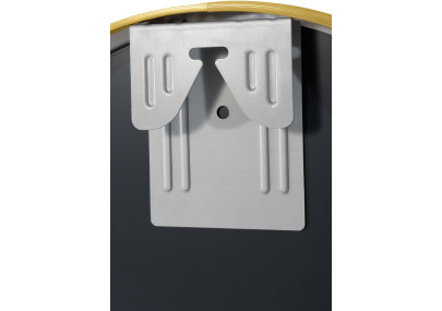 Miroir mural Elsie S, finition dorée brillante