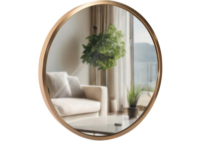 Miroir mural Elsie S, or mat