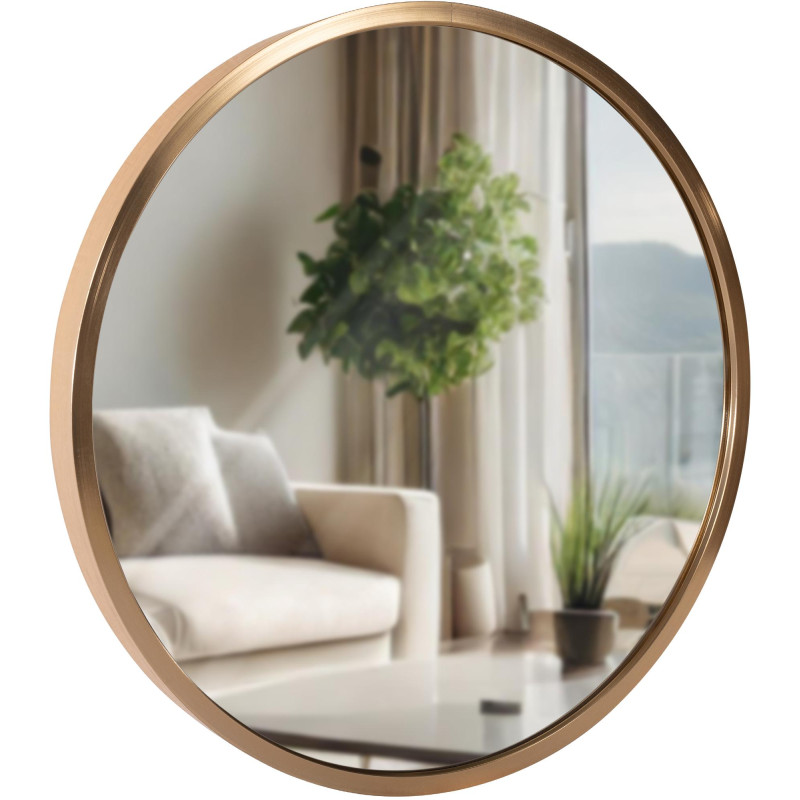 Miroir mural Elsie S, or mat