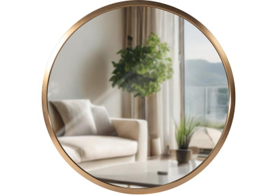 Miroir mural Elsie S, or mat