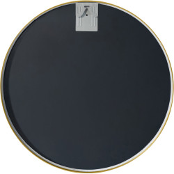 Miroir mural Elsie L, finition dorée brillante