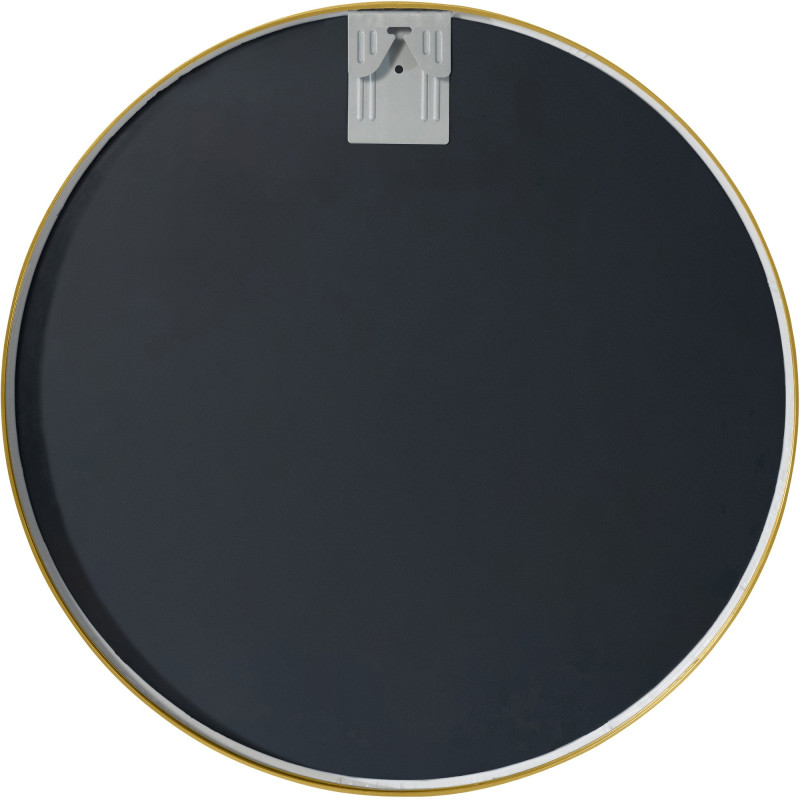 Miroir mural Elsie L, finition dorée brillante