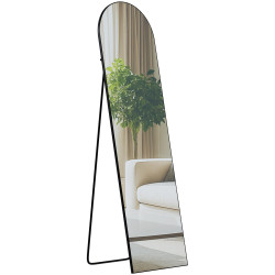 Miroir Moline 140x40 cm noir mat