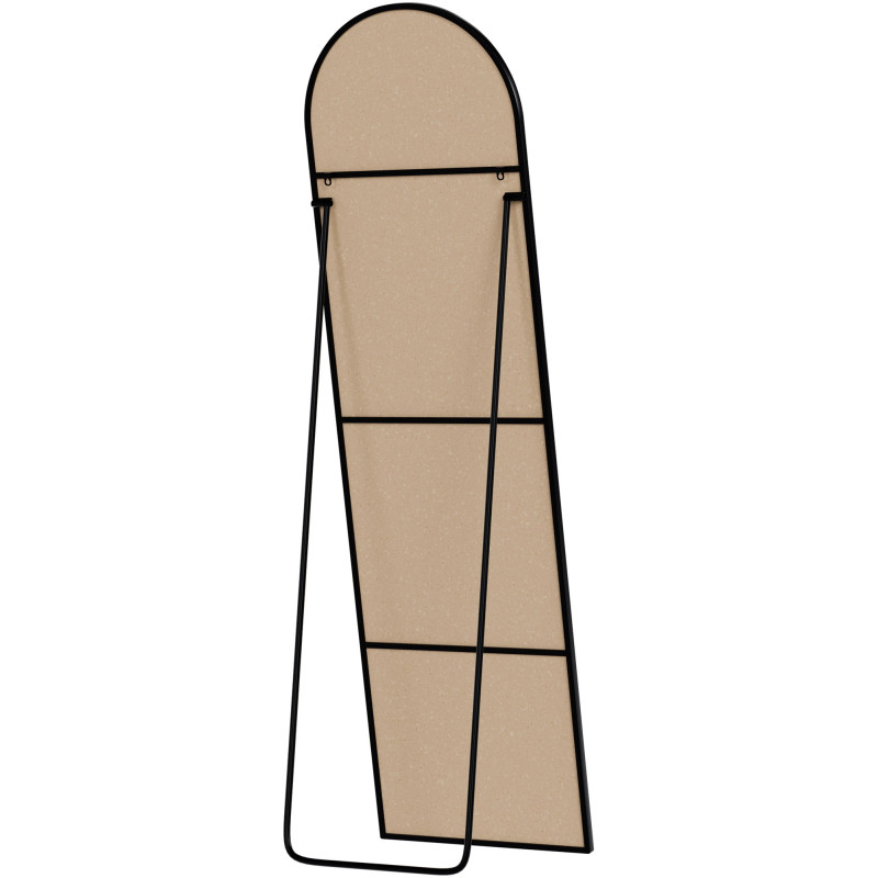 Specchio Moline 140x40 cm nero opaco