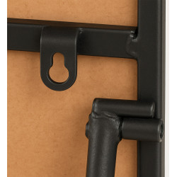 Specchio Moline 140x40 cm nero opaco