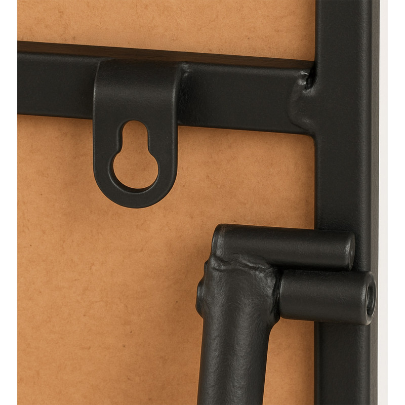 Specchio Moline 140x40 cm nero opaco