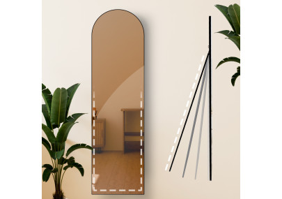 Miroir Moline 140x40 cm noir mat