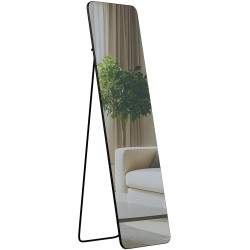 Miroir Gurnee 140x40 cm noir mat