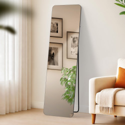 Miroir Gurnee 140x40 cm noir mat