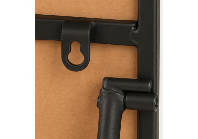 Miroir Gurnee 140x40 cm noir mat