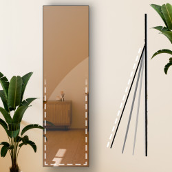 Miroir Benicia 140x40 cm noir mat