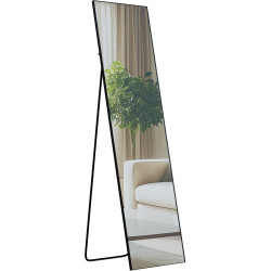 Specchio Benicia 140x40 cm nero opaco