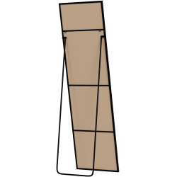 Specchio Benicia 140x40 cm nero opaco