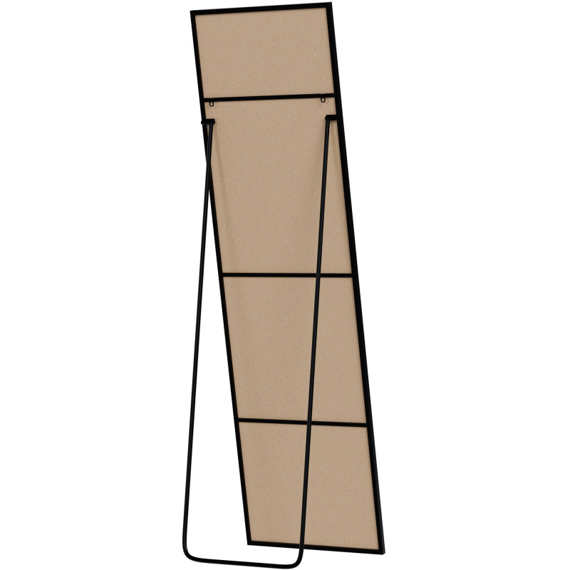 Miroir Benicia 140x40 cm noir mat