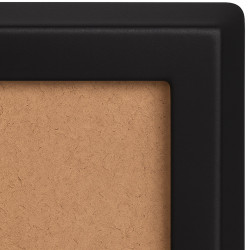 Miroir Benicia 150x50 cm noir mat