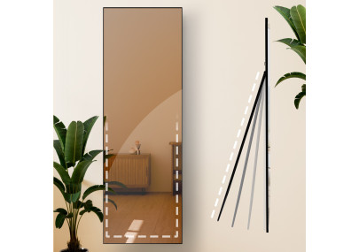 Miroir Benicia 150x50 cm noir mat