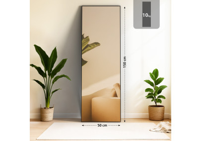 Miroir Benicia 150x50 cm noir mat