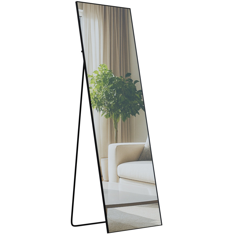 Miroir Benicia 150x50 cm noir mat